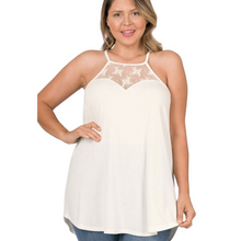 Load image into Gallery viewer, Ivory Lace Tank
