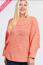 Load image into Gallery viewer, Cable Coral Sweater
